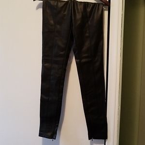 Zara faux leather leggings